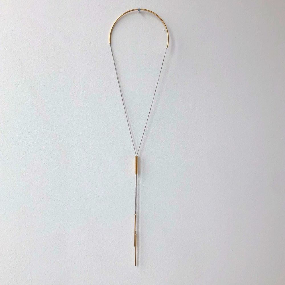 Jenny Bird Gold/silver adjustable necklace.